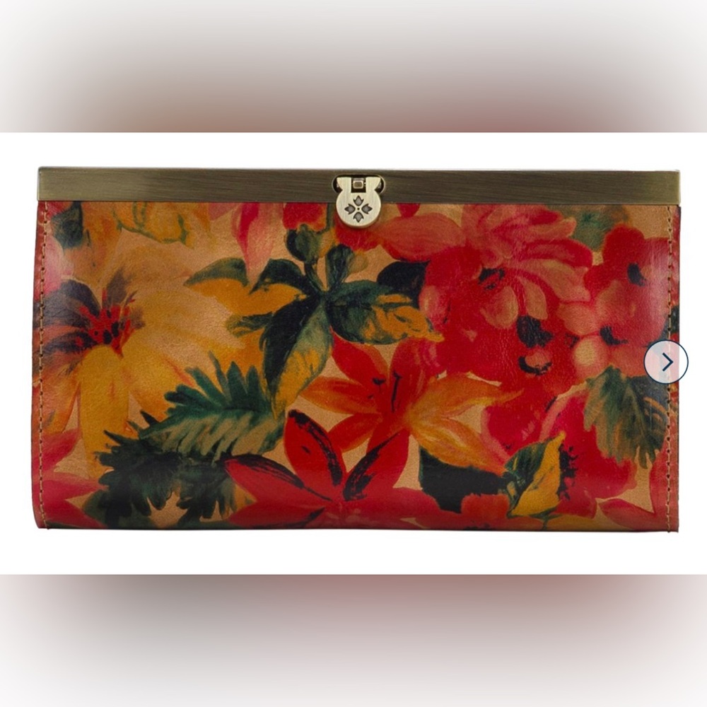 Patricia Nash Cauchy Leather Floral Clutch Wallet